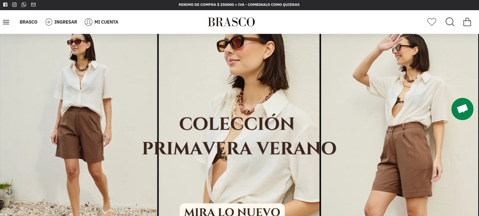Captura del sitio Brasco