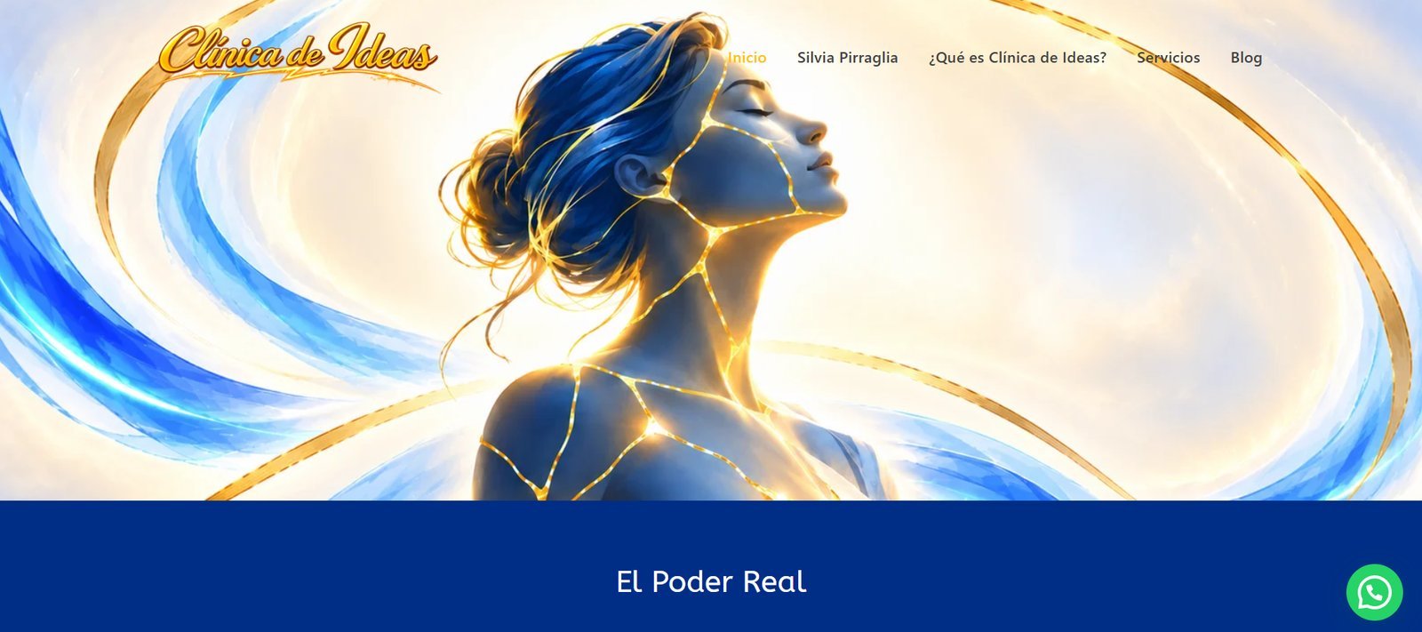 Captura del sitio Clínica de Ideas